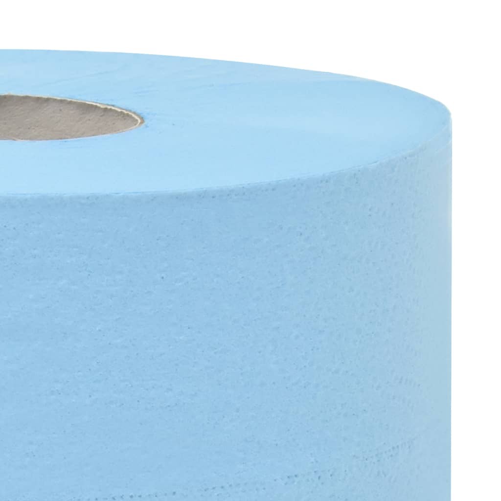 2-Ply Industrial Paper Wiper 2 Rolls 20 cm Blue